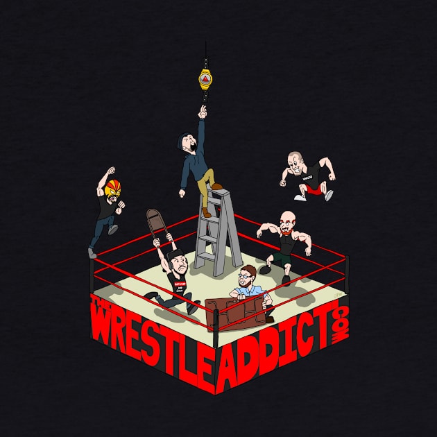 The Wrestle Addict Cartoon Tee by thewrestleaddict